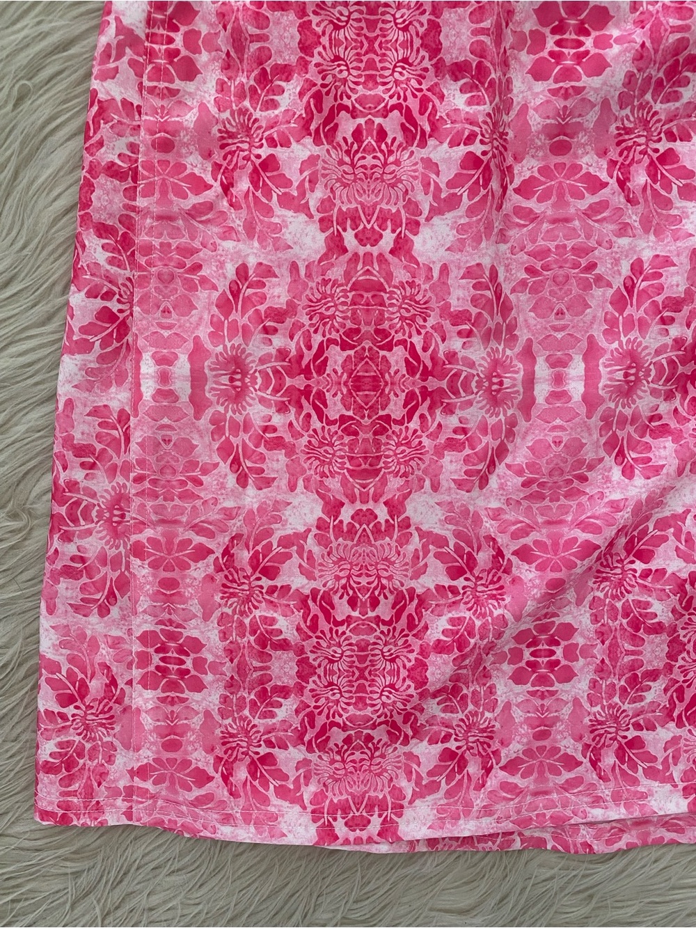 RipSkirt Length 2 Beach to Bistro Wrap Skirt Neon Bali Pink Floral Vacation S - Picture 5 of 12